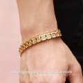 New design products fashionable gift gold plated bracelet for men